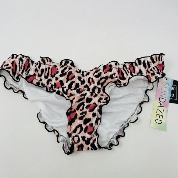 Sundazed Juniors Size Small Mermaid Animal Printed Ruffled Bikini Bottoms 1482 - Picture 3 of 6